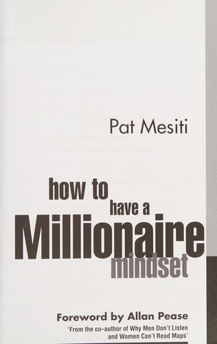 How to have a millionaire mindset