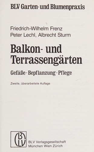 Balkon- und Terrassengärten