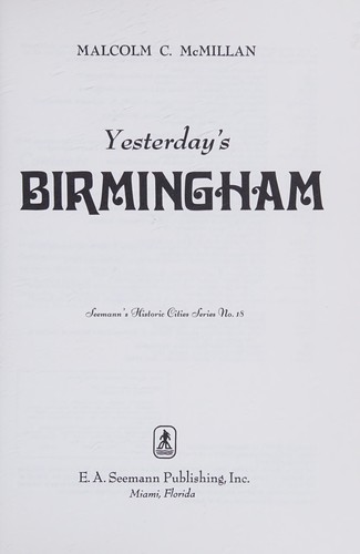 Yesterday's Birmingham