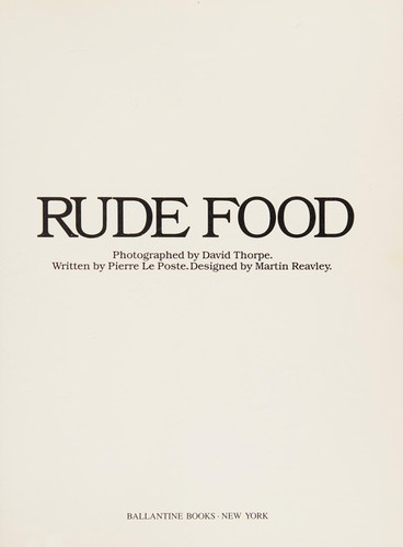 Rude food