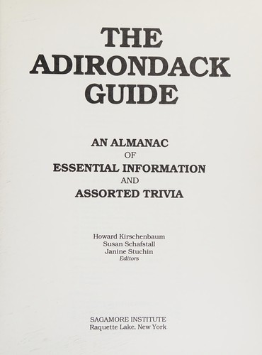 Adirondack Guide