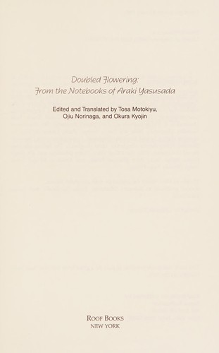 Doubled flowering from the notebooks of Araki Yasusada