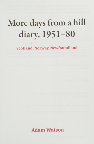 More days from a hill diary, 1951-80