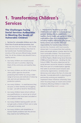 Getting the Best from Children's Services