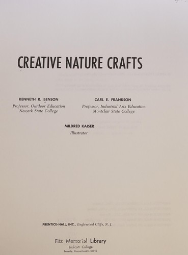 Creative nature crafts