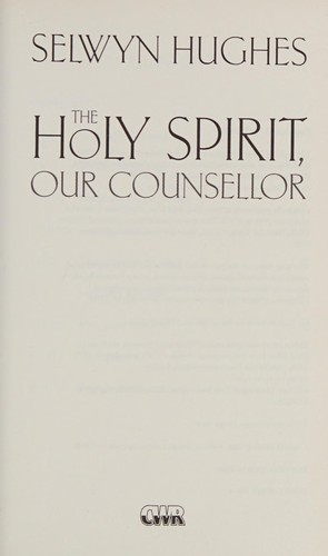 THE HOLY SPIRIT, OUR CONSELLOR
