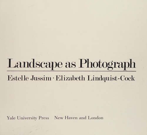 Landscape as photograph