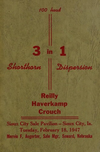 100 head, 3 in 1 shorthorn dispersion