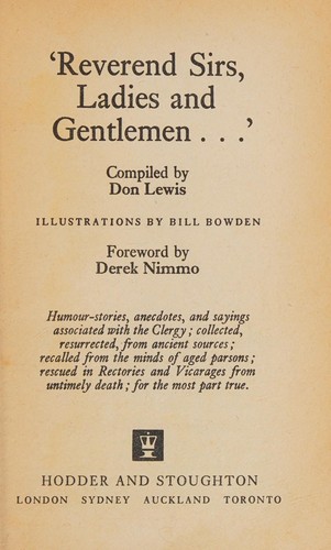 'Reverend sirs, ladies and gentlemen'