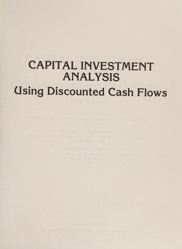 Capital investment analysis