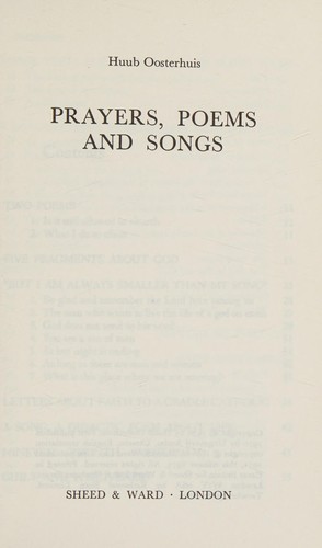 Prayers, poems & songs