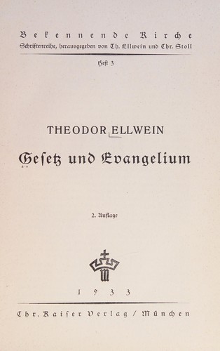 Gesetz und Evangelium