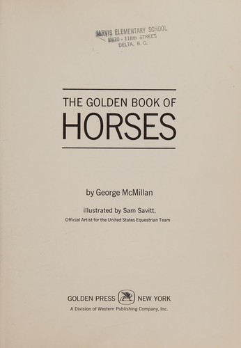 The golden book of horses.