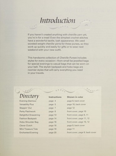 Crochet Chenille Purses (#1230)