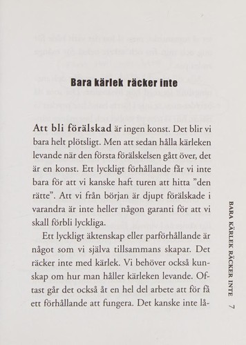 Håll kärleken levande