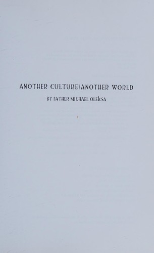 Another Culture/ Another World