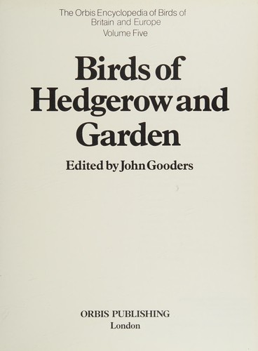 Birds of hedgerow and garden