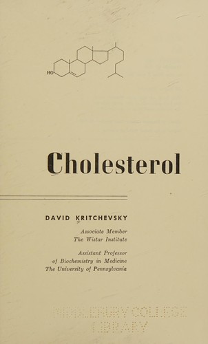 Cholesterol.
