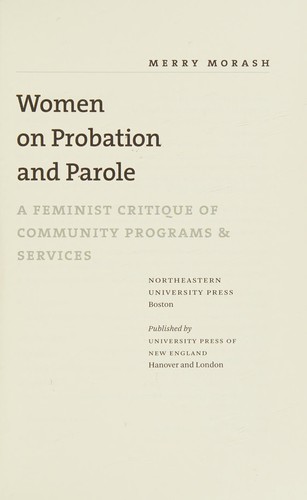 Women on probation and parole