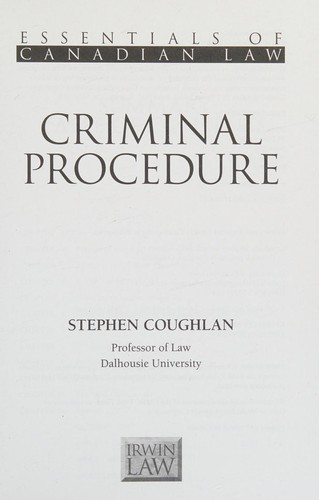 Criminal procedure