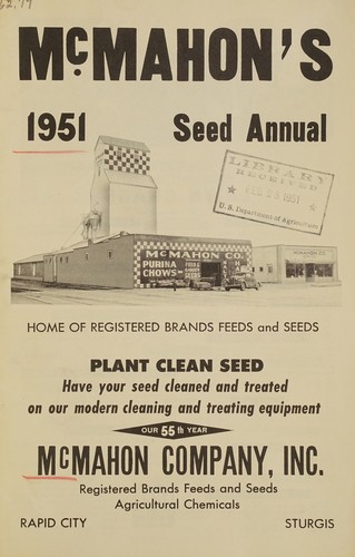 McMahon's 1951 seed annual