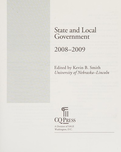 State and Local Government 2008-2009