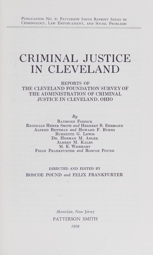 Criminal justice in Cleveland