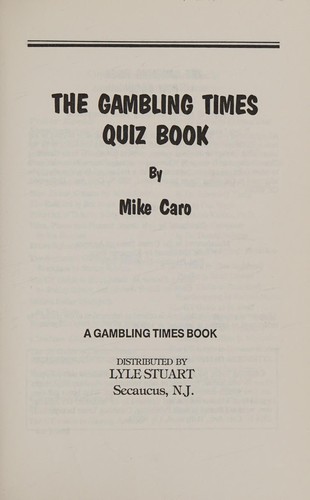 The Gambling Times quiz book