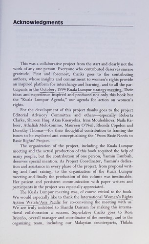 From basic needs to basic rights