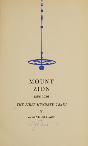 Mount Zion, 1856-1956