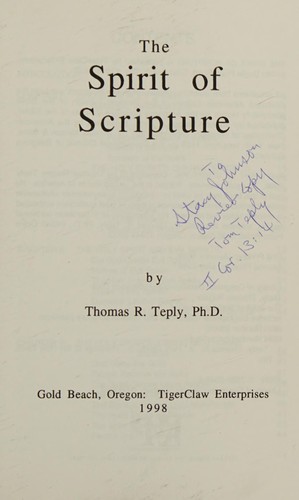 The Spirit of Scripture