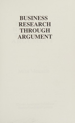 Business research through argument