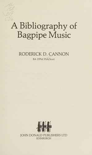 A bibliography of bagpipe music