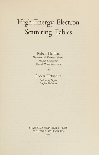 High-energy electron scattering tables
