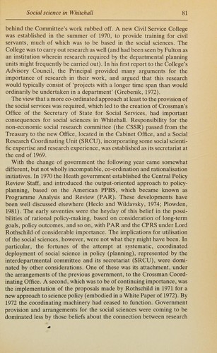 Social science research and government