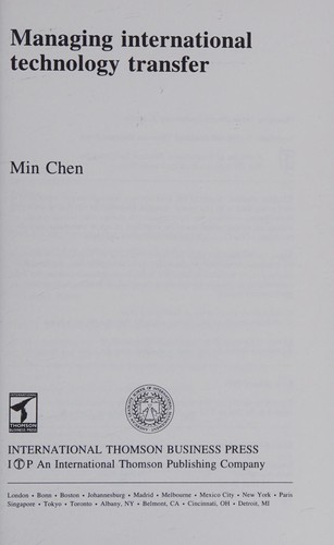 Managing international technology transfer