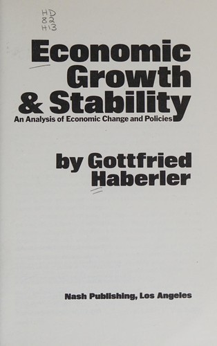 Economic growth & stability