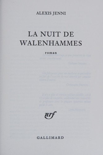 La nuit de Walenhammes