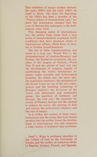 The changing law of nations