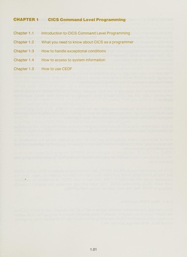 CICS/VS command level programming with COBOL examples