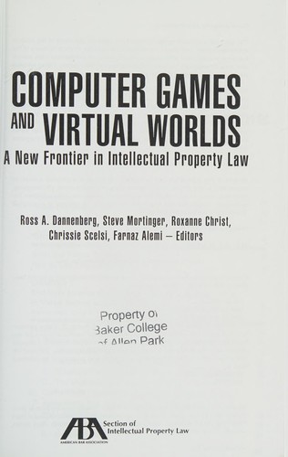 Computer games and virtual worlds