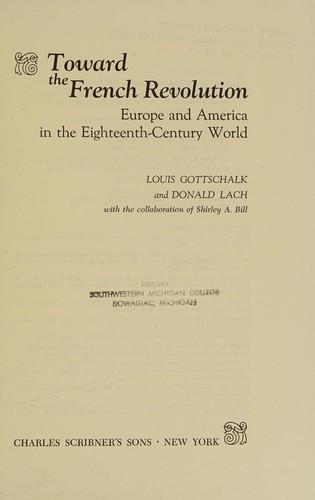 Towardthe French Revolution