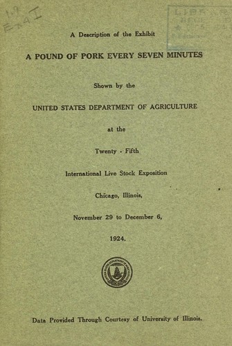 A description of the exhibit a pound of pork every seven minutes