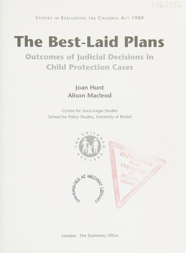 The best-laid plans