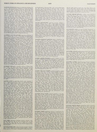 Whos Who in Finance and Business 2009-2010 -37th Edition