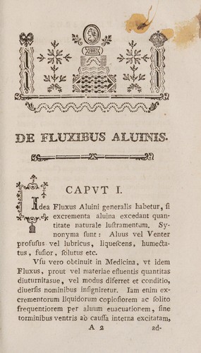 Dissertatio inauguralis medica, exhibens fluxus aluinos