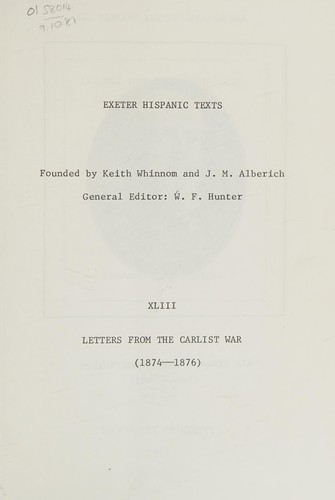 Letters from the Carlist War (1874-1876)