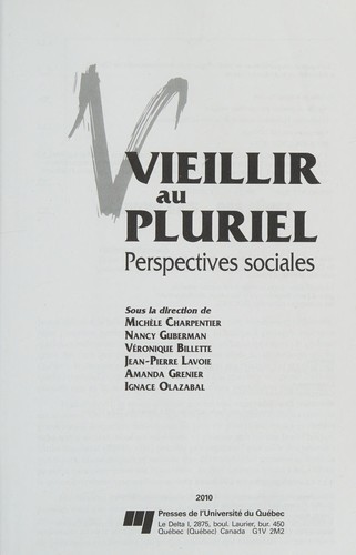 Vieillir au pluriel