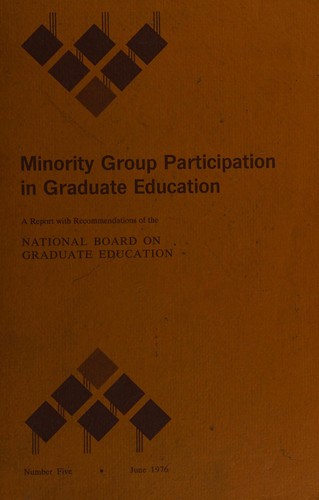 Minority group participation in graduate education