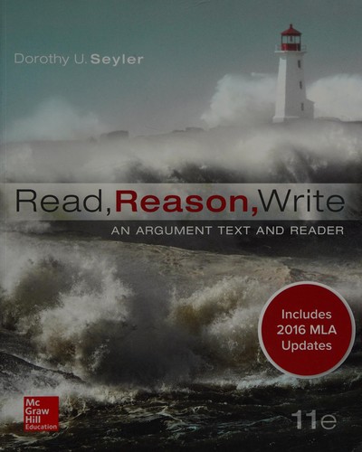 Read, Reason, Write 11e MLA 2016 UPDATE